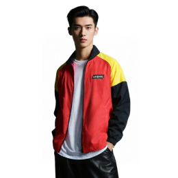 【Order Red-Yellow-Black Raglan Sleeve Sport Jacket】|Soap, liquid shower gel|Cleaning Supplies Company|Stand collar zipper design|Yellow shoulder panels|Sport Jacket Supplier J1191 【Order Red-Yellow-Black Raglan Sleeve Sport Jacket】|Soap, liquid shower gel|Cleaning Supplies Company|Stand collar zipper design|Yellow shoulder panels|Sport Jacket Supplier J1191